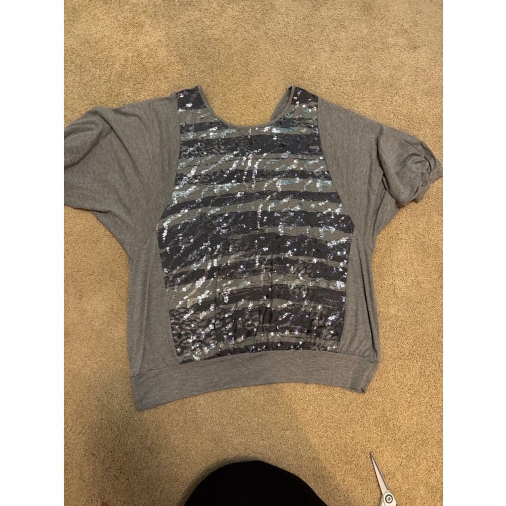 Women's Torrid Shirt Gray Silver Size 3